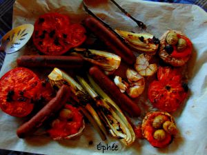 Recette Fenouil, saucisses, tomates, portobellos