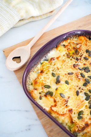 Recette Gratin de gnocchis aux poireaux