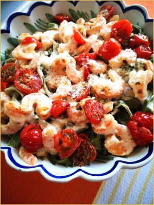 Recette Pâtes fraîches aux épinards et crevettes flambées au whisky