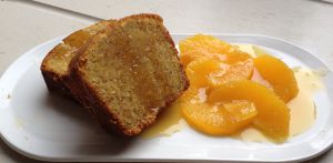 Recette Cake  à la polenta aux saveurs orientales miel/oranges