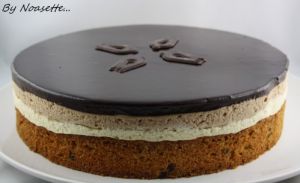 Recette Entremet vanille chocolat sur giant cookie
