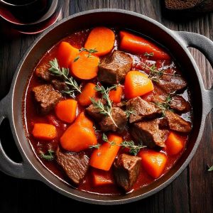 Recette Ragoût de bœuf aux carottes : le réconfort à la française dans votre assiette