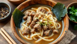 Recette Ramen au miso et porc haché maison