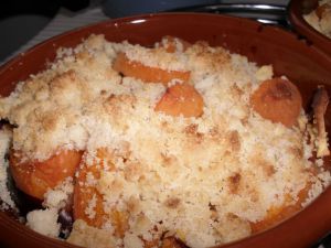 Recette Crumble pomme-abricots