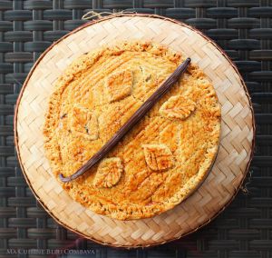 Recette Pâté Créole Sucré~Le Gâteau Réunionnais des fêtes de fin d'année~Revisite Ananas, Vanille Bleue & Papaye Confite