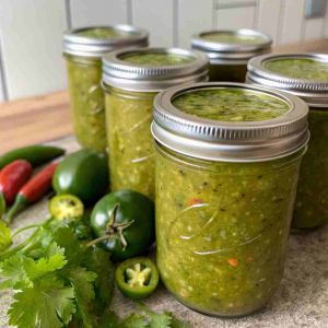 Recette Canning Salsa Verde – Tangy Tomatillo Recipe