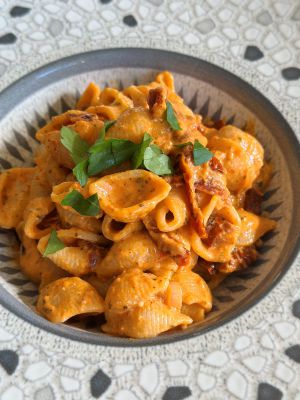 Recette Conchiglie al pesto rosso