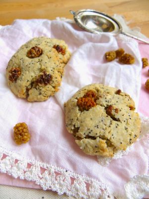 Recette Cookies vegan aux mulberries, pavot, coco et fève tonka (sans gluten)