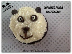 Recette Cupcakes Panda au chocolat (vegan)