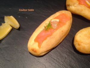 Recette Petits éclairs saumon mascarpone