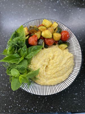 Recette Polenta aux légumes grillés