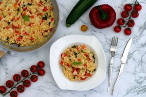 Recette Risotto aux légumes du soleil