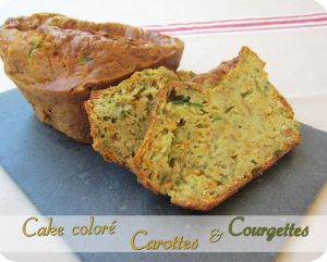 Recette Cake coloré courgettes & carottes