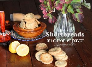 Recette Shortbreads au citron et pavot