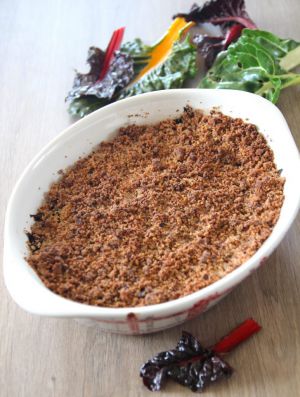 Recette Crumble de blettes sans gluten