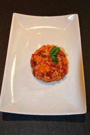 Recette Risotto aux langues d'oiseaux et chorizo