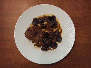 Recette Tajine d'agneau aux pruneaux et amandes