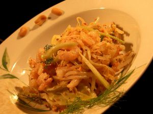 Recette Salade de Crevettes Fenouil & Haricots Mungo