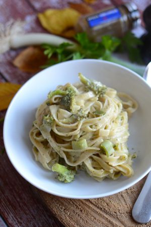 Recette One pan pasta brocoli poireau #végétarien