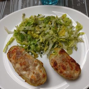 Recette Pommes de terre farcies au pâté Hénaff avec combi ninja