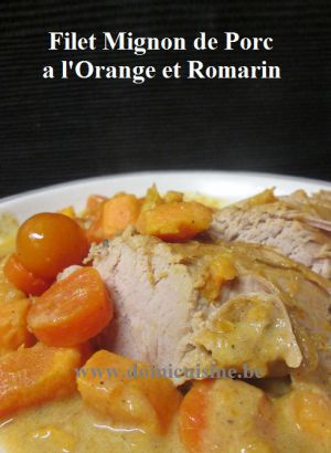 Recette Filet Mignon de Porc à l'Orange et Romarin