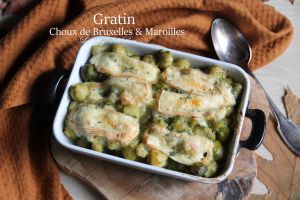 Recette Gratin de choux de Bruxelles au Maroilles