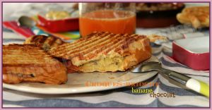 Recette Petit-déjeuner gourmand : Croques-brioche banane chocolat – Vegan