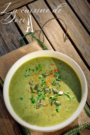 Recette Velouté de cresson, persil et lentilles vertes