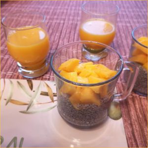 Recette Petit déjeuner vitaminé : Chia pudding aux fruits