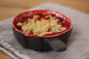 Recette Crumble rhubarbe & fraise