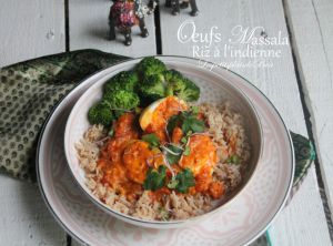 Recette Oeufs massala, riz basmati à l'indienne - Palais indiens