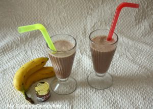 Recette Milkshake banane Nutella (Nutella and banana milkshake)