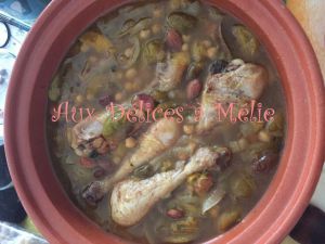 Recette Tajine de poulet aux reines claudes