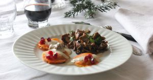 Recette Ravioles de butternut et champignons sauce morilles