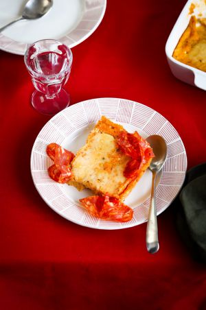 Recette Gratin de polenta au fromage et N’duja