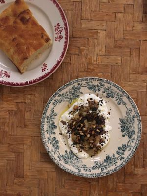 Recette Burrata au fenouil et aux olives