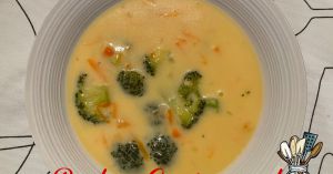 Recette Crème de brocoli au fromage cheddar