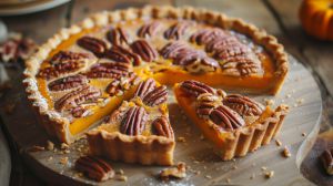 Recette Tarte au potimarron et noix de pécan