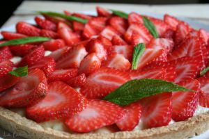 Recette Tarte aux fraises sur fond de tarte sablée