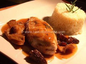 Recette Blanc De Poulet Aux Champignons À La Sauce Madère Et Riz