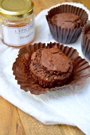 Recette Muffins au chocolat noir, coeur bergamote (vegan&sans gluten)