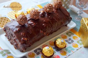 Recette Bûche aux ferrero rochers facile