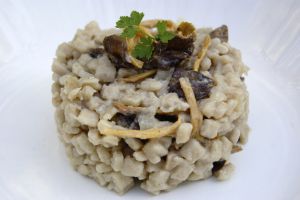 Recette "Risotto" de crozets aux chanterelles