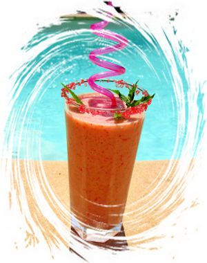 Recette Smoothie fraises/banane/prunes/pommes/gingembre/baies de goji - bio à la poudre de graviola corossol et au caramel vegan