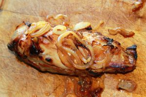 Recette Filet mignon de porc caramélisé au miel