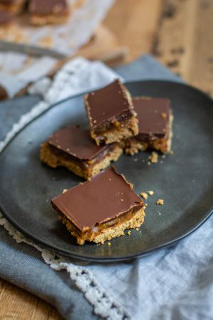 Recette Millionnaire shortbreads au quinoa (vegan&sans gluten)