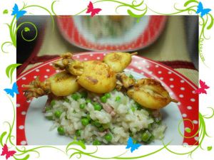 Recette Risotto aux petits pois