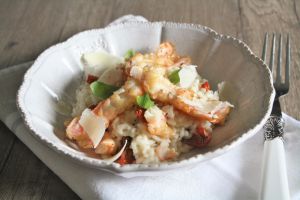 Recette Risotto aux Langoustines et Tomates Confites