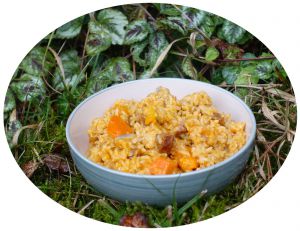 Recette One pot riz complet, potimarron & chorizo - IG Bas