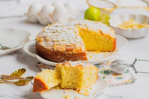 Recette Gâteau italien ricotta citron et amandes